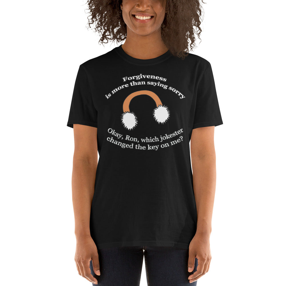 Custom Forgiveness Is More Than Saying Sorry Samantha James Just Friends Retro Graphic Short-Sleeve Unisex T-Shirt