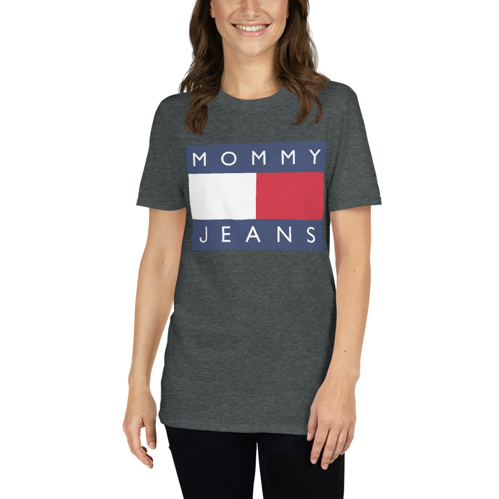 Custom Mommy Jeans Tommy Retro Graphic Short-Sleeve Unisex T-Shirt
