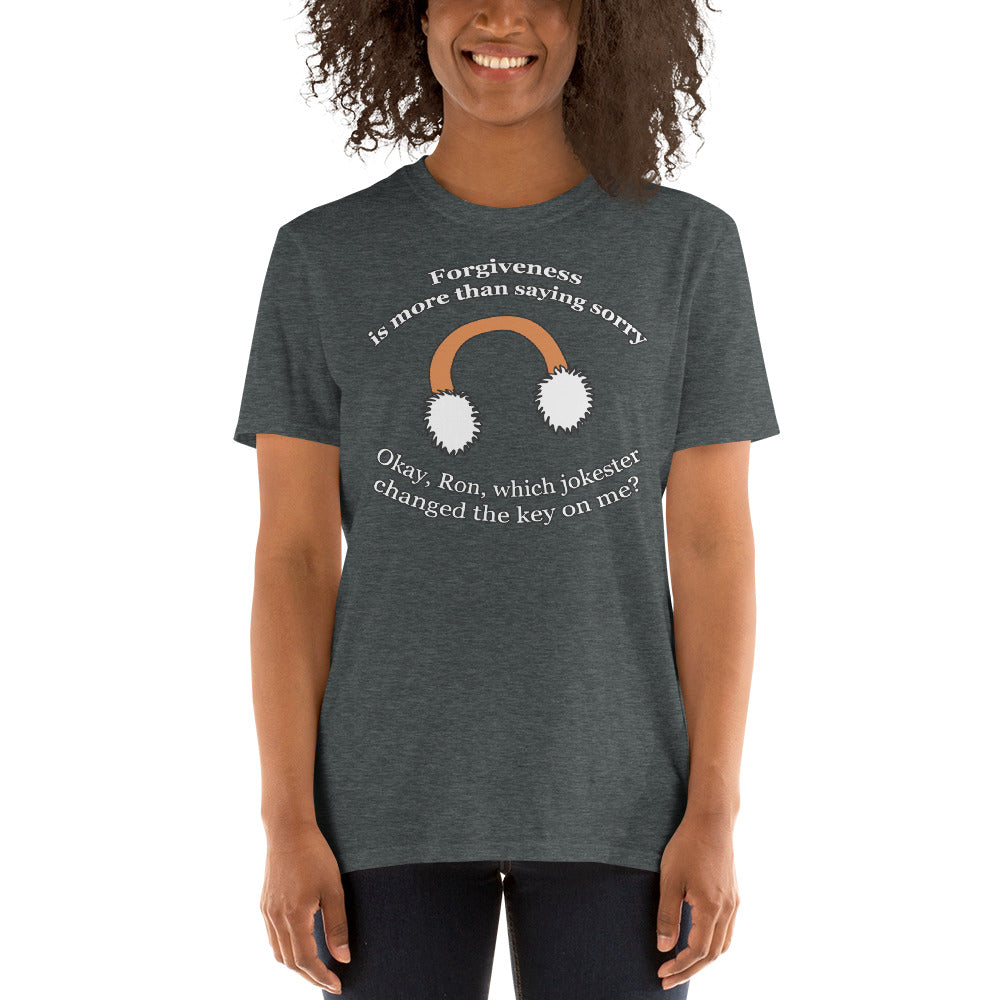 Custom Forgiveness Is More Than Saying Sorry Samantha James Just Friends Retro Graphic Short-Sleeve Unisex T-Shirt