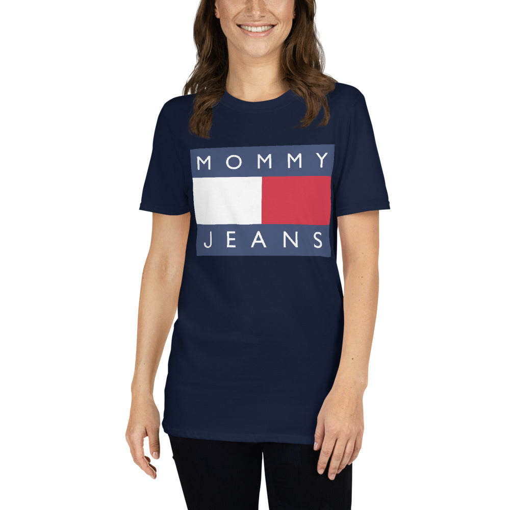 Custom Mommy Jeans Tommy Retro Graphic Short-Sleeve Unisex T-Shirt