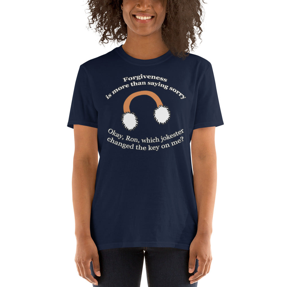 Custom Forgiveness Is More Than Saying Sorry Samantha James Just Friends Retro Graphic Short-Sleeve Unisex T-Shirt