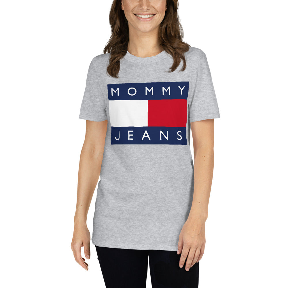 Custom Mommy Jeans Tommy Retro Graphic Short-Sleeve Unisex T-Shirt