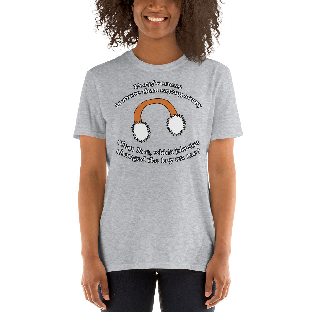 Custom Forgiveness Is More Than Saying Sorry Samantha James Just Friends Retro Graphic Short-Sleeve Unisex T-Shirt
