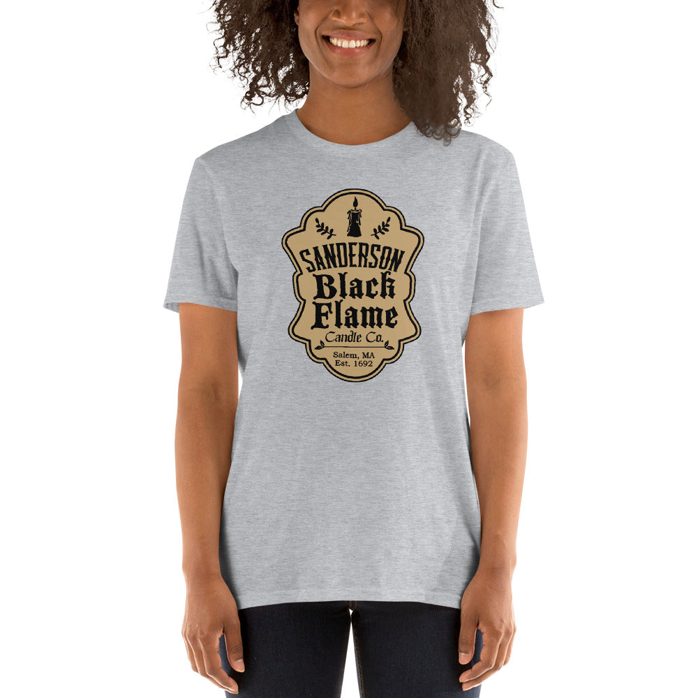 Custom Sanderson Black Flame Candle Co. Hocus Pocus Retro Graphic Short-Sleeve Unisex T-Shirt