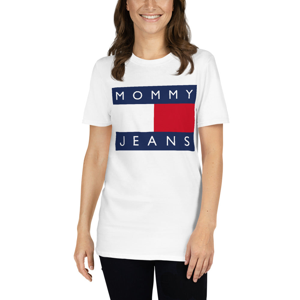 Custom Mommy Jeans Tommy Retro Graphic Short-Sleeve Unisex T-Shirt