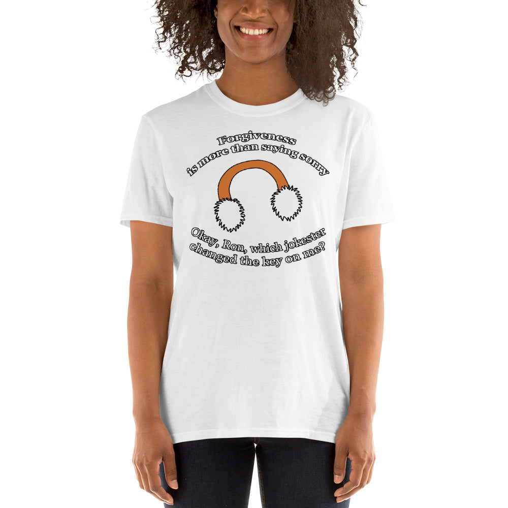 Custom Forgiveness Is More Than Saying Sorry Samantha James Just Friends Retro Graphic Short-Sleeve Unisex T-Shirt