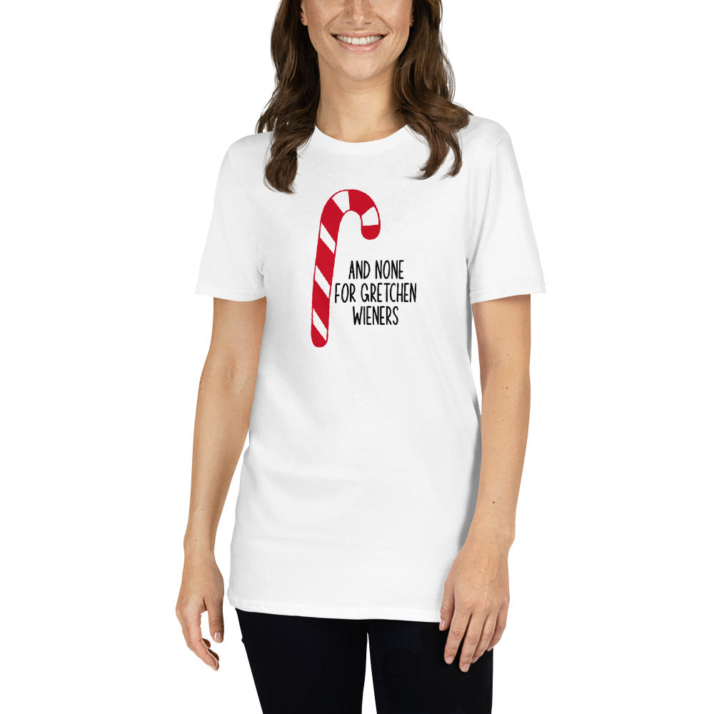 Custom None for Gretchen Wieners Mean Girls Christmas Retro Graphic Short-Sleeve Unisex T-Shirt