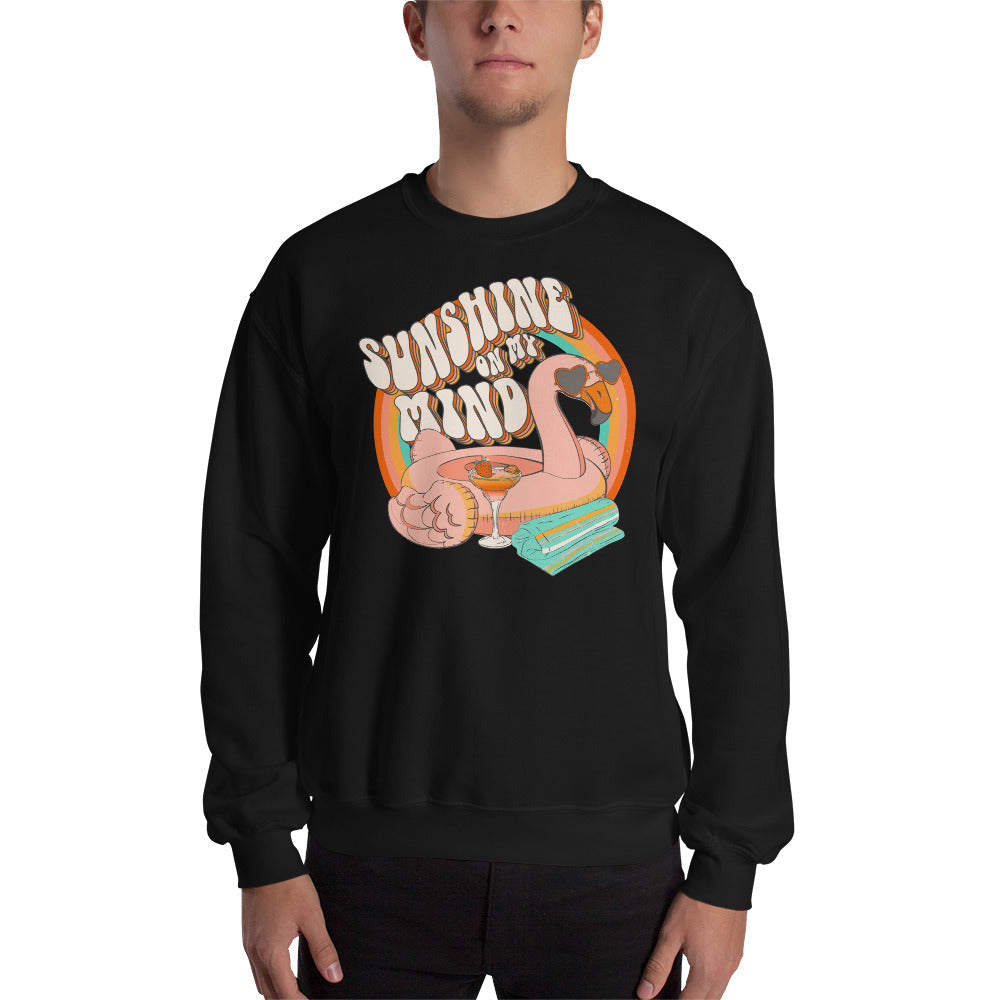 Sunshine On My Mind Retro Graphic Unisex Sweatshirt