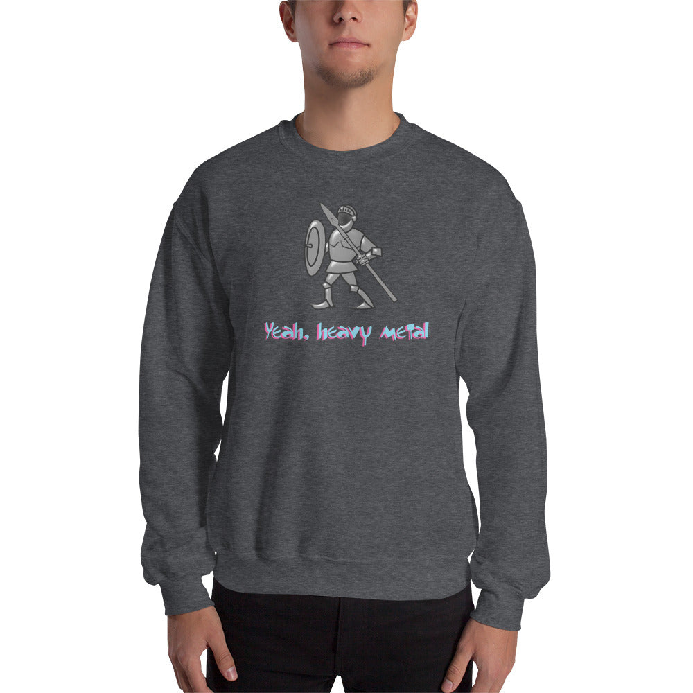 Custom Yeah, Heavy Metal Retro Graphic Unisex Sweatshirt