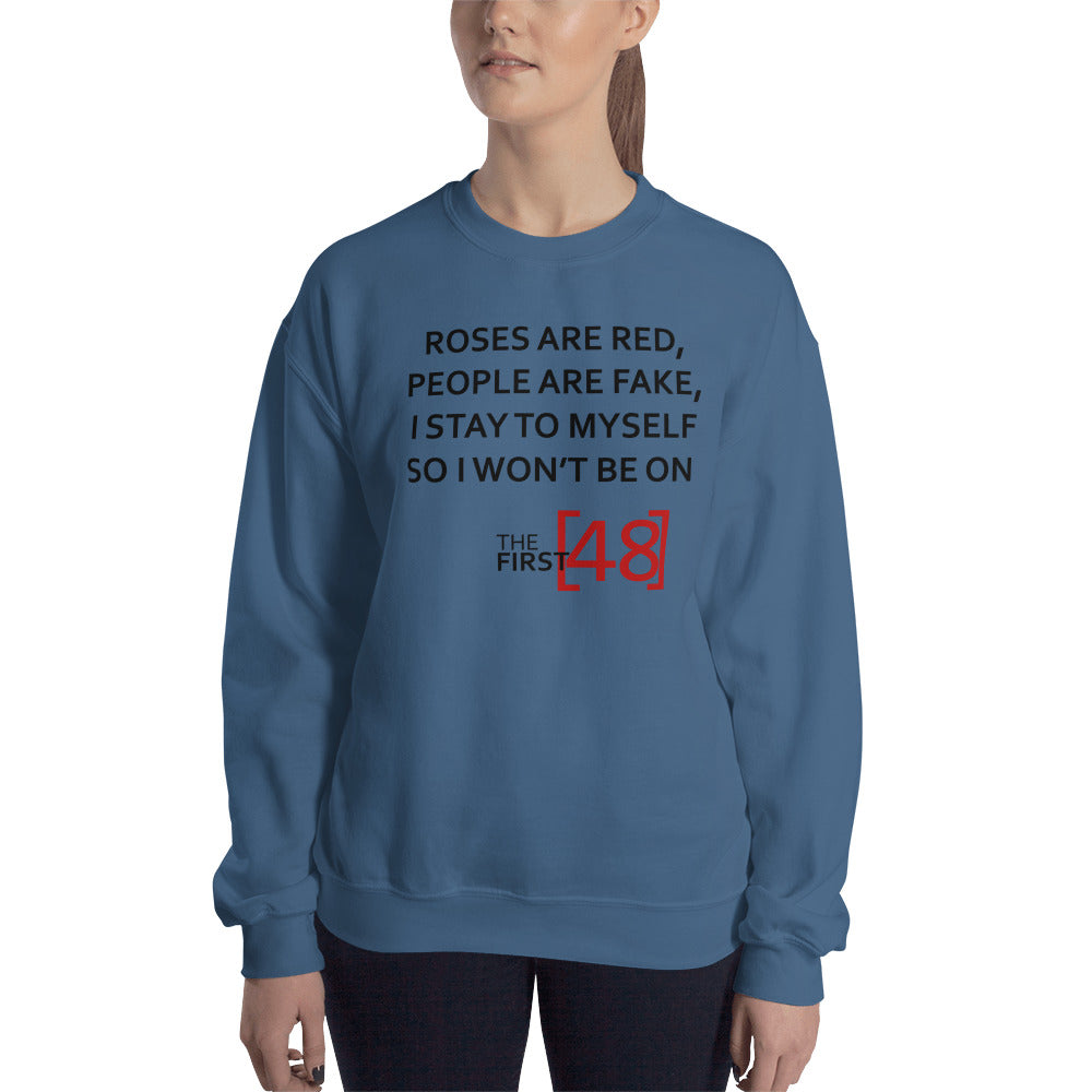 Custom Roses Are Red The First 48 Retro Graphic Unisex Sweatshirt