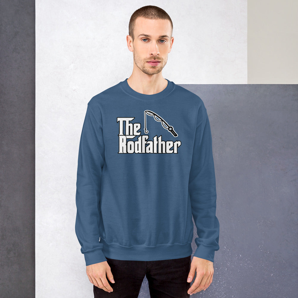 Custom The Rodfather Godfather Fishing Retro Graphic Unisex Sweatshirt