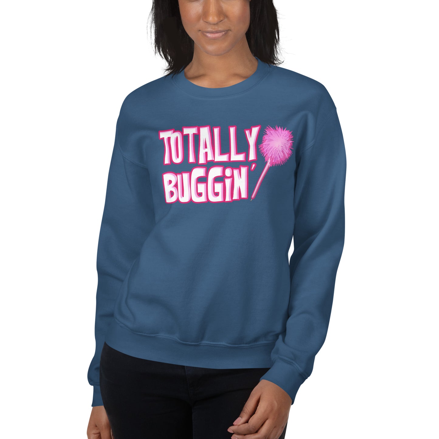 Custom Totally Buggin' Cher Clueless Retro Graphic Unisex Sweatshirt