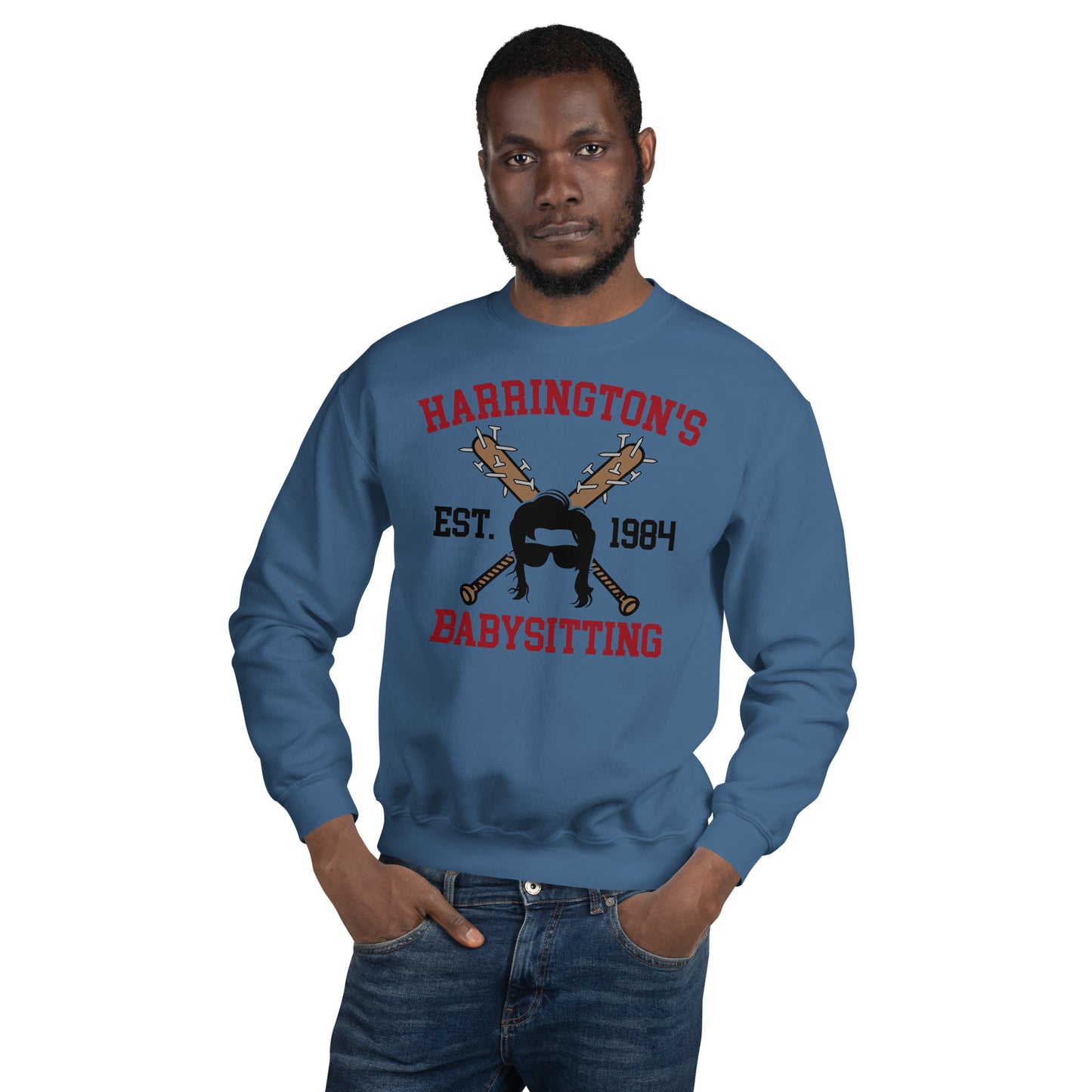 Custom Harrington's Babysitting 1984 Retro Graphic Unisex Sweatshirt