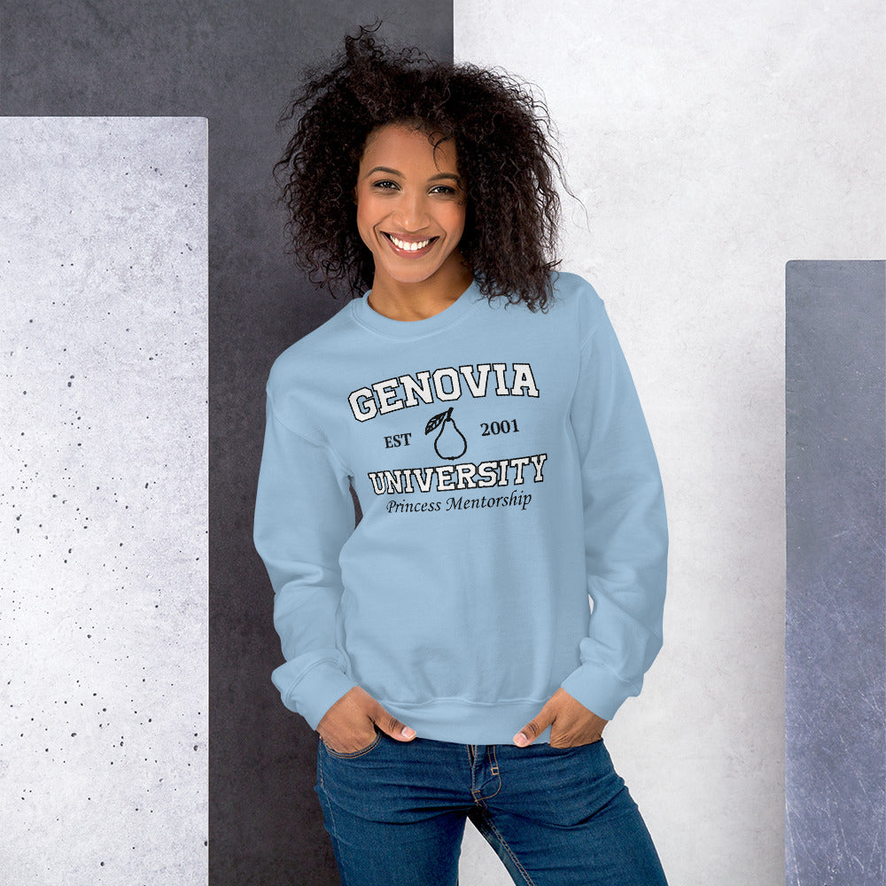 Custom Genovia University Princess Mentorship Retro Graphic Unisex Sweatshirt