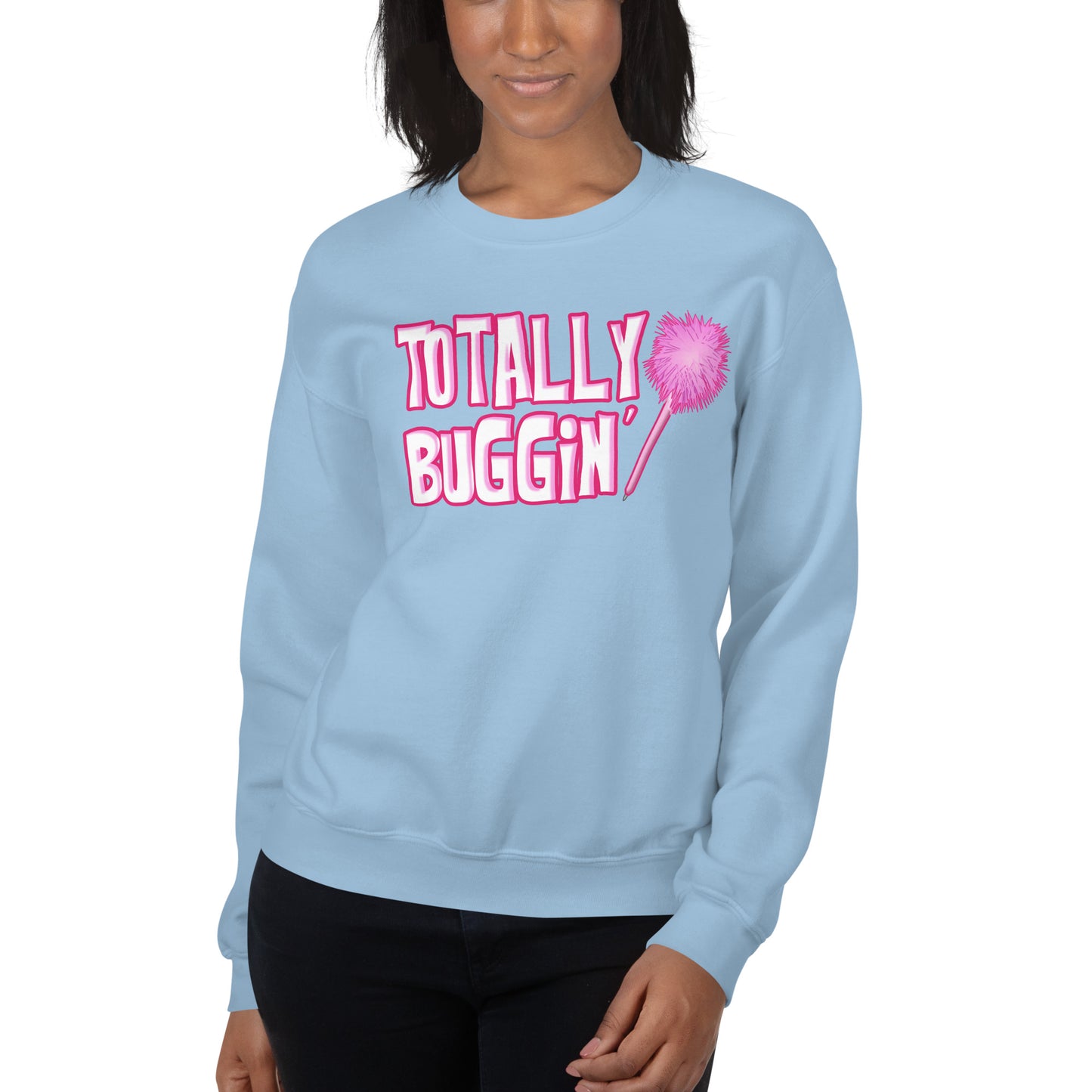 Custom Totally Buggin' Cher Clueless Retro Graphic Unisex Sweatshirt