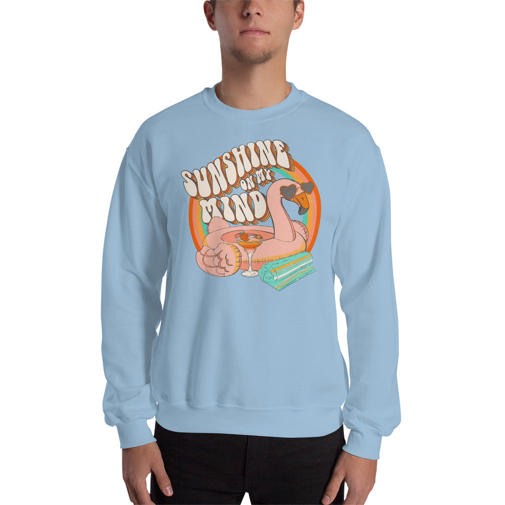 Sunshine On My Mind Retro Graphic Unisex Sweatshirt