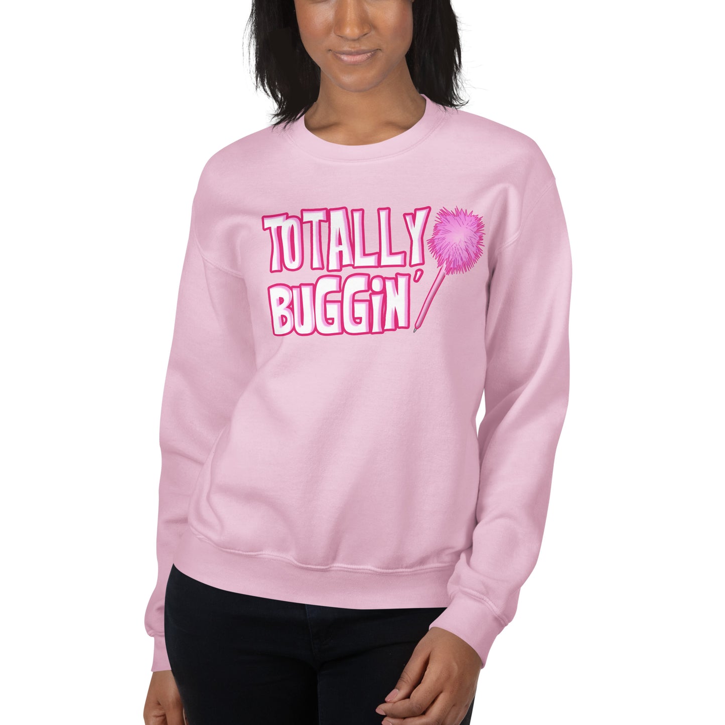 Custom Totally Buggin' Cher Clueless Retro Graphic Unisex Sweatshirt