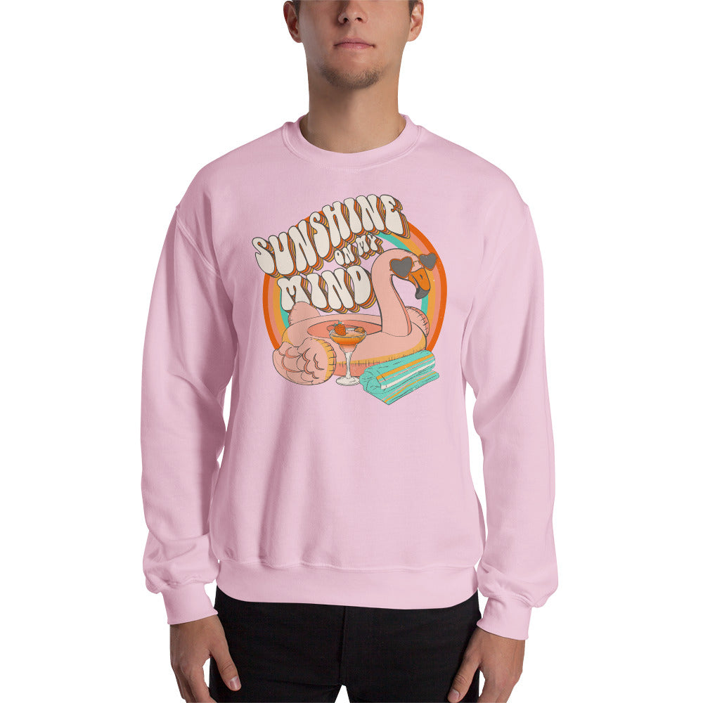 Sunshine On My Mind Retro Graphic Unisex Sweatshirt