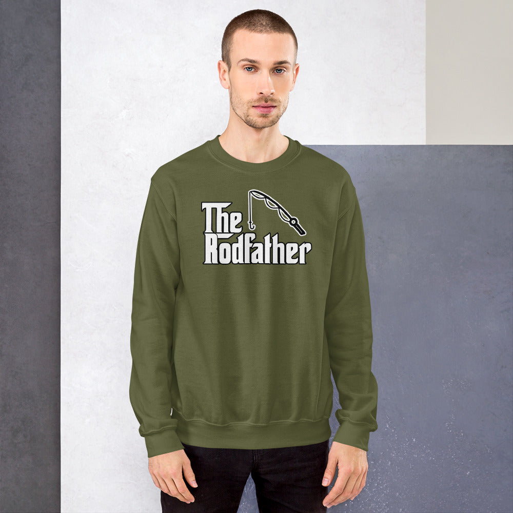Custom The Rodfather Godfather Fishing Retro Graphic Unisex Sweatshirt
