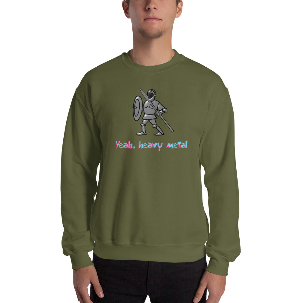 Custom Yeah, Heavy Metal Retro Graphic Unisex Sweatshirt