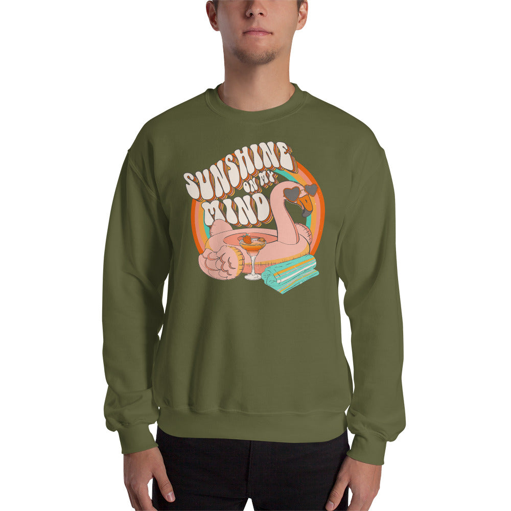 Sunshine On My Mind Retro Graphic Unisex Sweatshirt