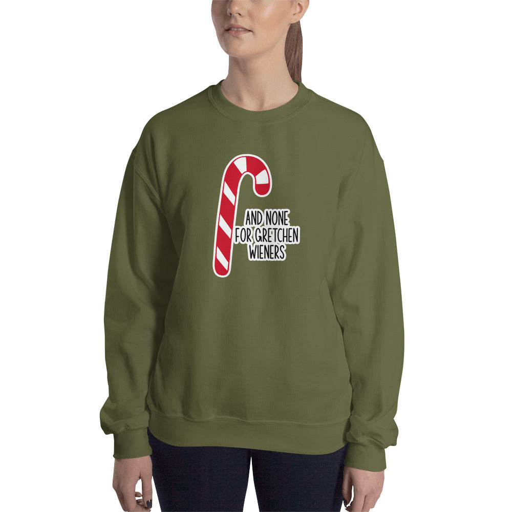 Custom And None For Gretchen Wieners Mean Girls Christmas Retro Graphic Unisex Sweatshirt
