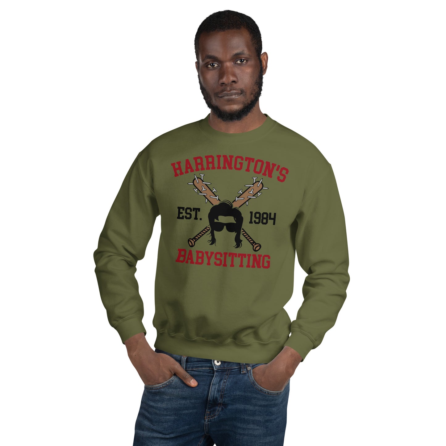 Custom Harrington's Babysitting 1984 Retro Graphic Unisex Sweatshirt