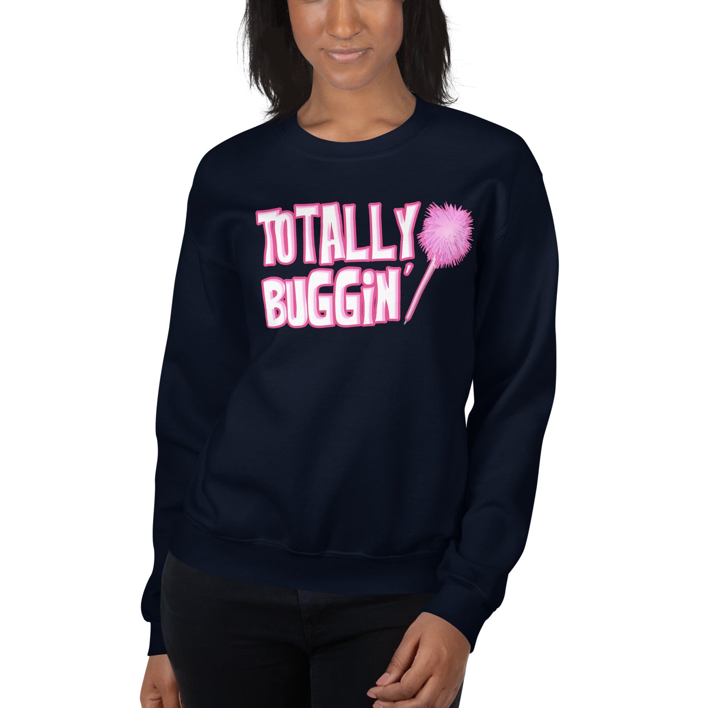 Custom Totally Buggin' Cher Clueless Retro Graphic Unisex Sweatshirt