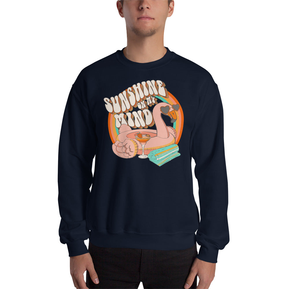 Sunshine On My Mind Retro Graphic Unisex Sweatshirt
