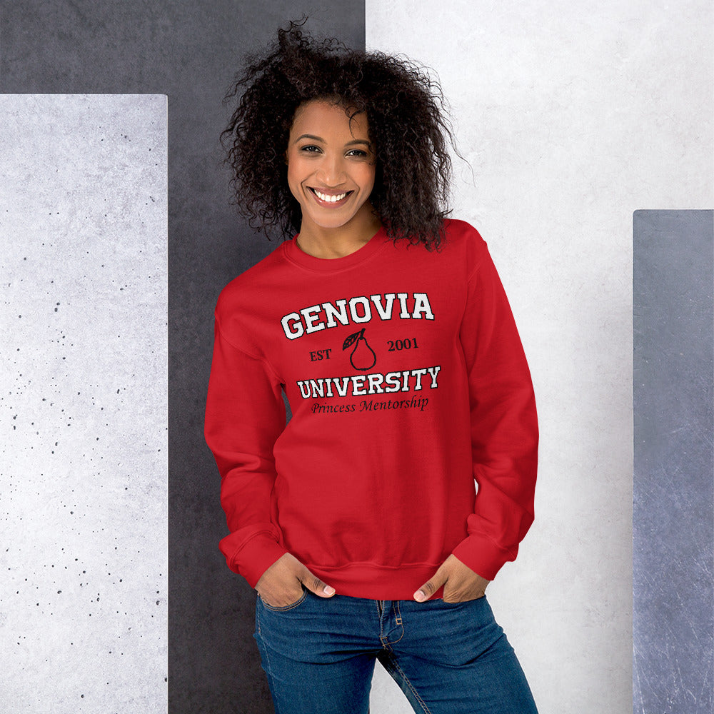 Custom Genovia University Princess Mentorship Retro Graphic Unisex Sweatshirt