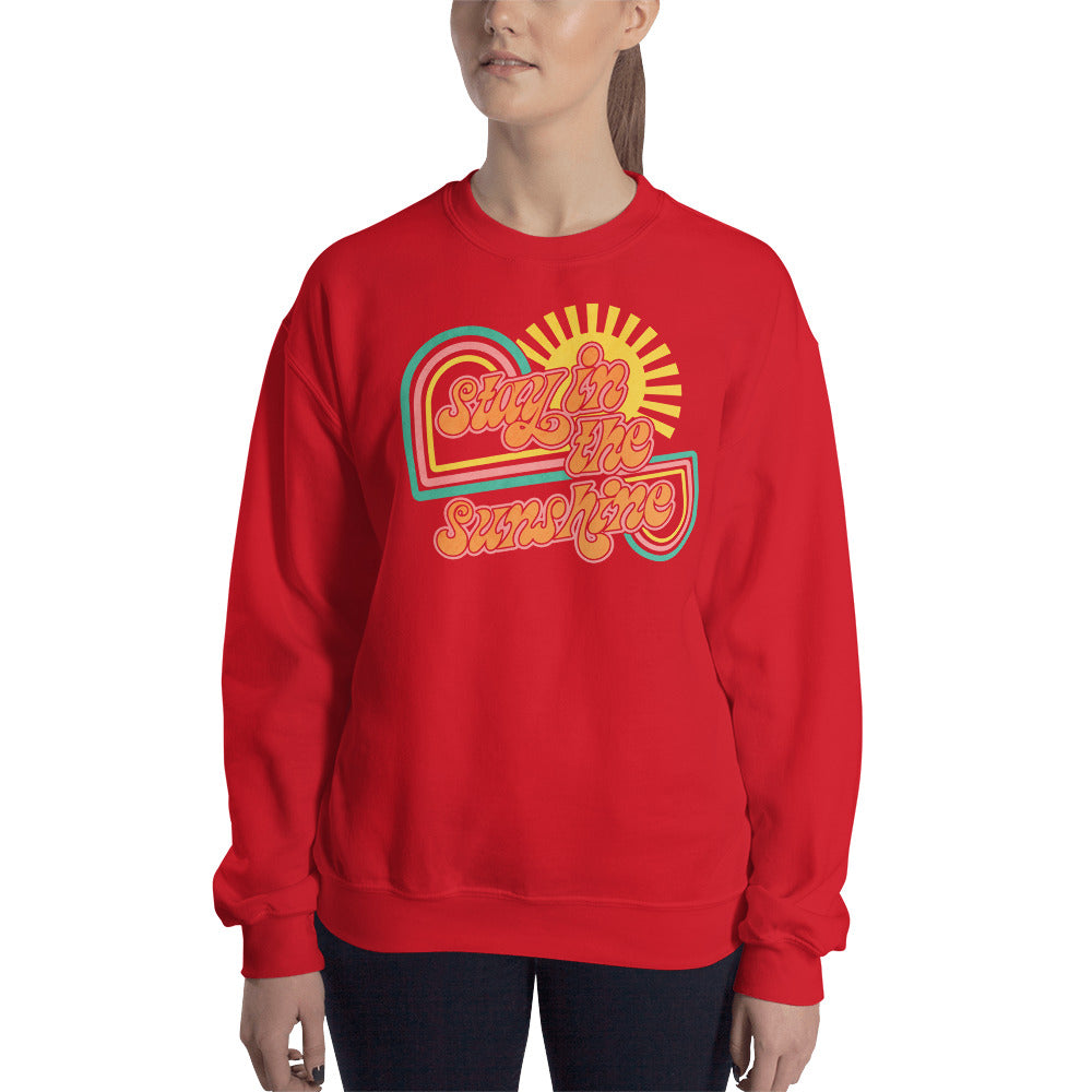 Custom Stay In The Sunshine Retro Graphic Unisex Sweatshirt