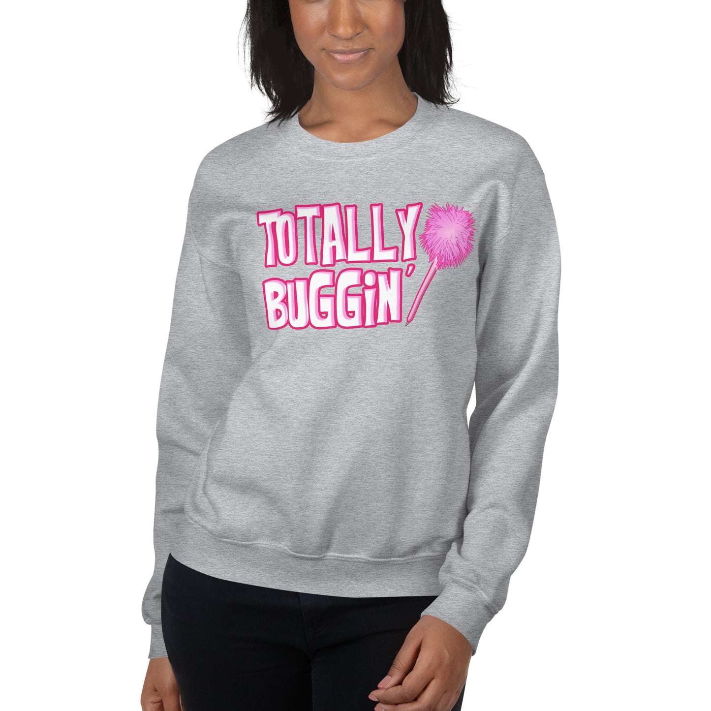Custom Totally Buggin' Cher Clueless Retro Graphic Unisex Sweatshirt