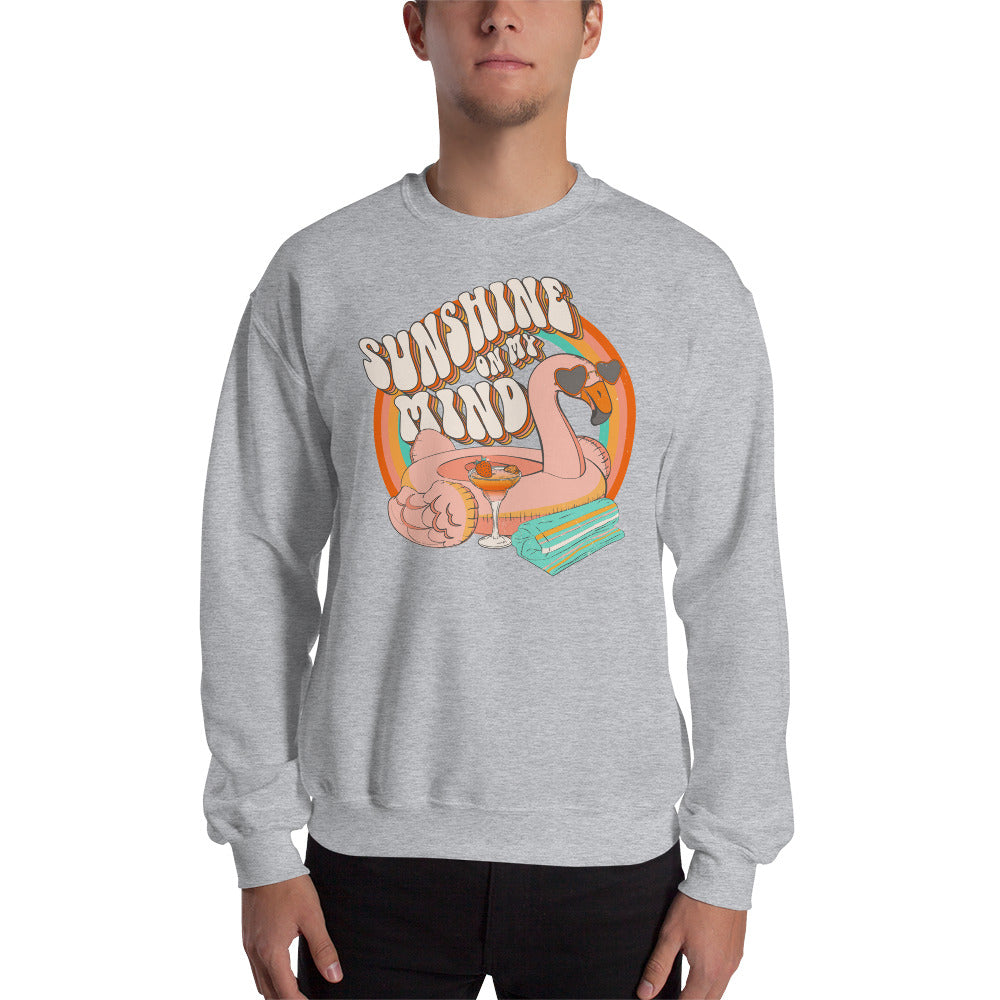Sunshine On My Mind Retro Graphic Unisex Sweatshirt
