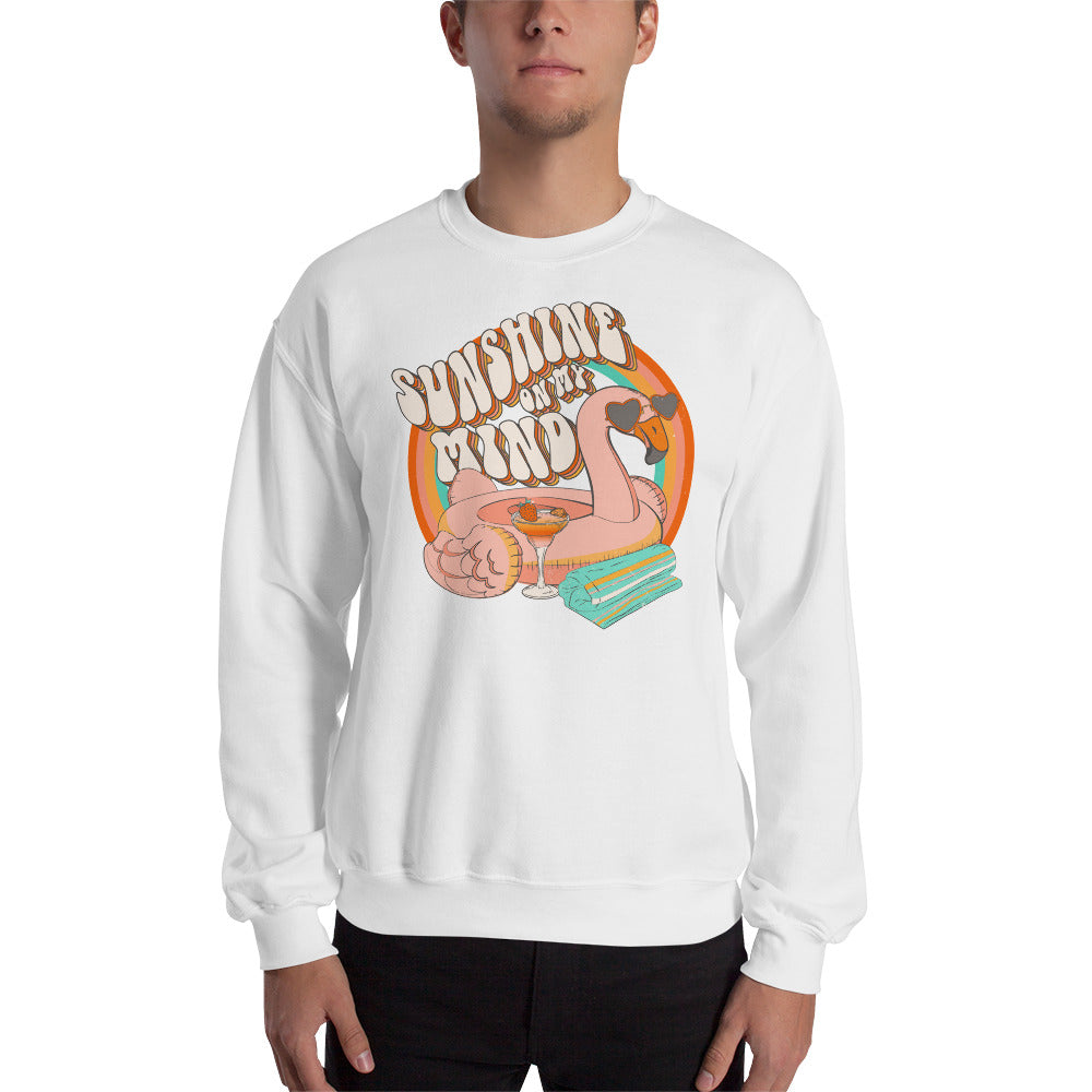 Sunshine On My Mind Retro Graphic Unisex Sweatshirt