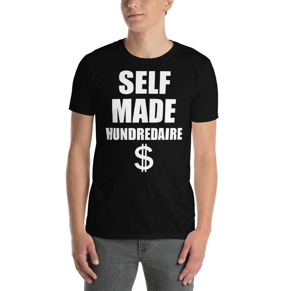 Custom Self Made Hundredaire Retro Graphic Short-Sleeve Unisex T-Shirt