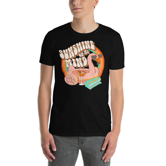 Sunshine On My Mind Retro Graphic Short-Sleeve Unisex T-Shirt