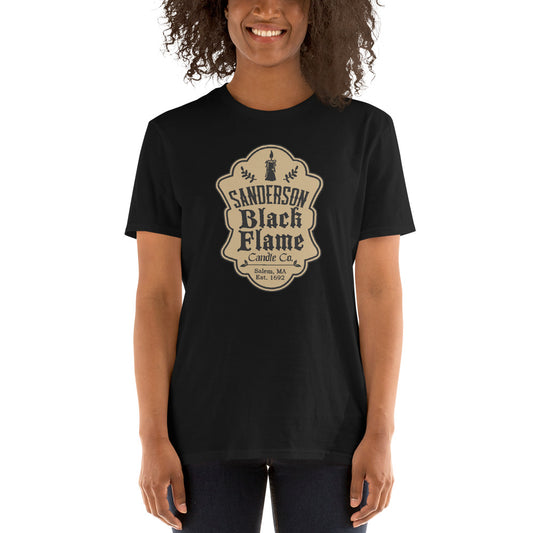 Custom Sanderson Black Flame Candle Co. Hocus Pocus Retro Graphic Short-Sleeve Unisex T-Shirt