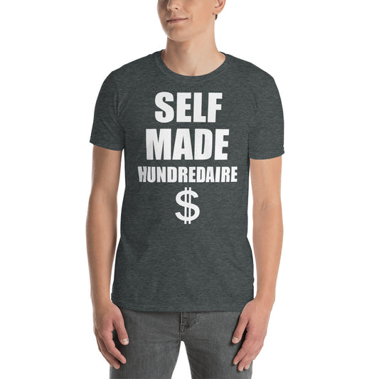 Custom Self Made Hundredaire Retro Graphic Short-Sleeve Unisex T-Shirt