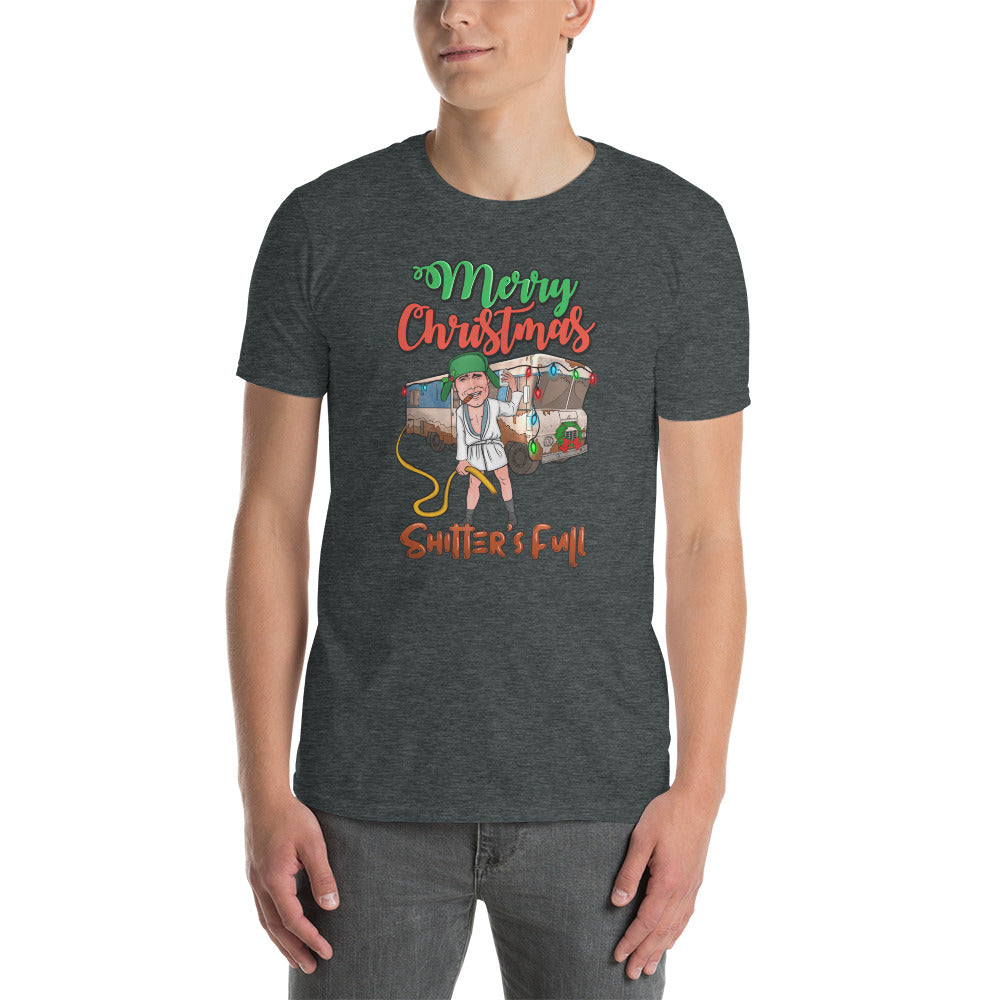 Custom Merry Christmas Sh*tter's Full Retro Graphic Short-Sleeve Unisex T-Shirt