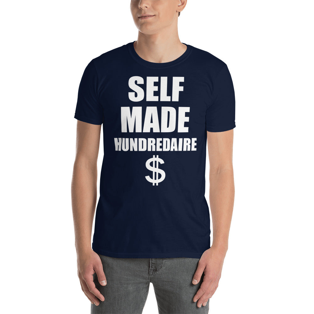 Custom Self Made Hundredaire Retro Graphic Short-Sleeve Unisex T-Shirt
