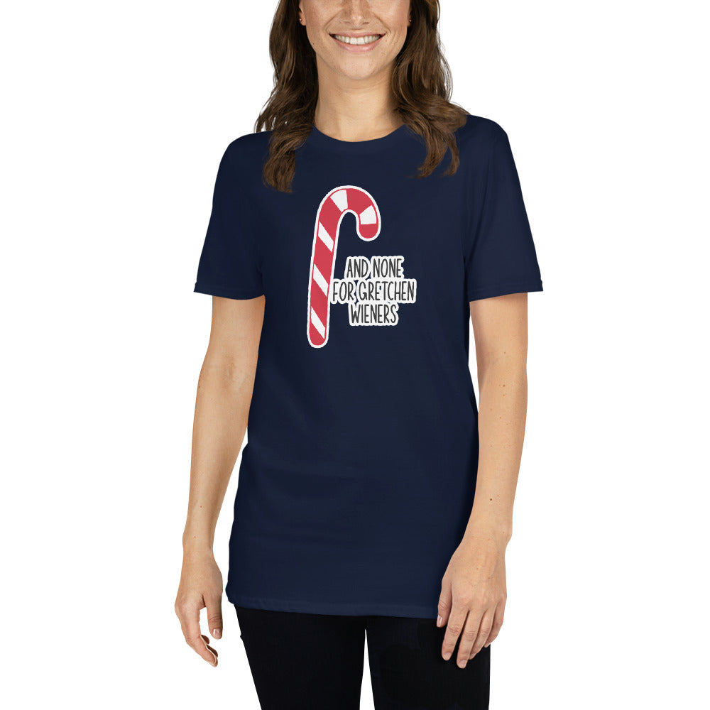 Custom None for Gretchen Wieners Mean Girls Christmas Retro Graphic Short-Sleeve Unisex T-Shirt