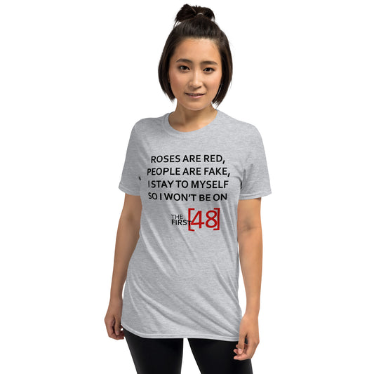 Custom Roses Are Red The First 48 Retro Graphic Short-Sleeve Unisex T-Shirt