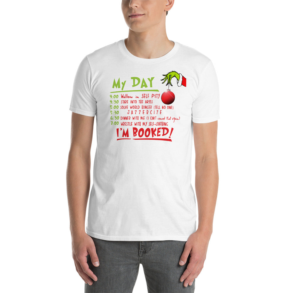 Custom I'm Booked Christmas Retro Graphic Short-Sleeve Unisex T-Shirt