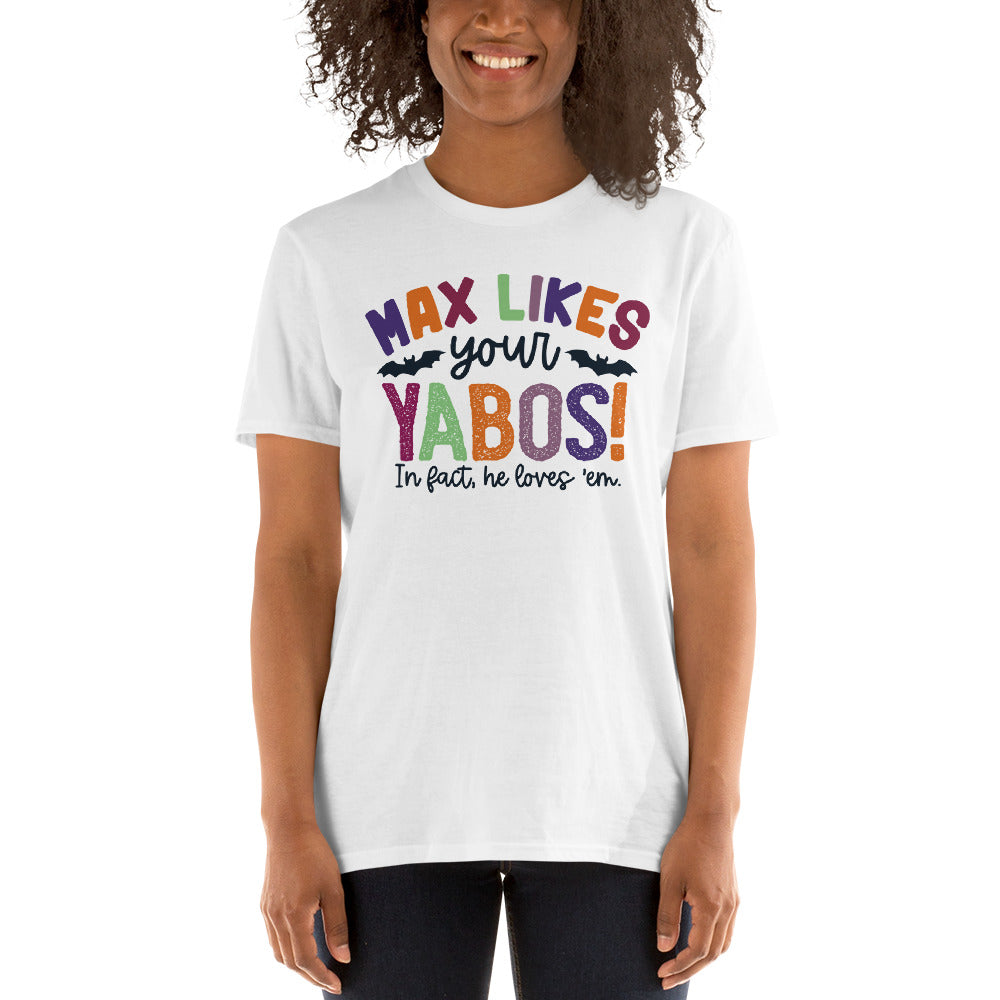 Custom Max Likes Your Yabos Halloween Witches Retro Graphic Short-Sleeve Unisex T-Shirt