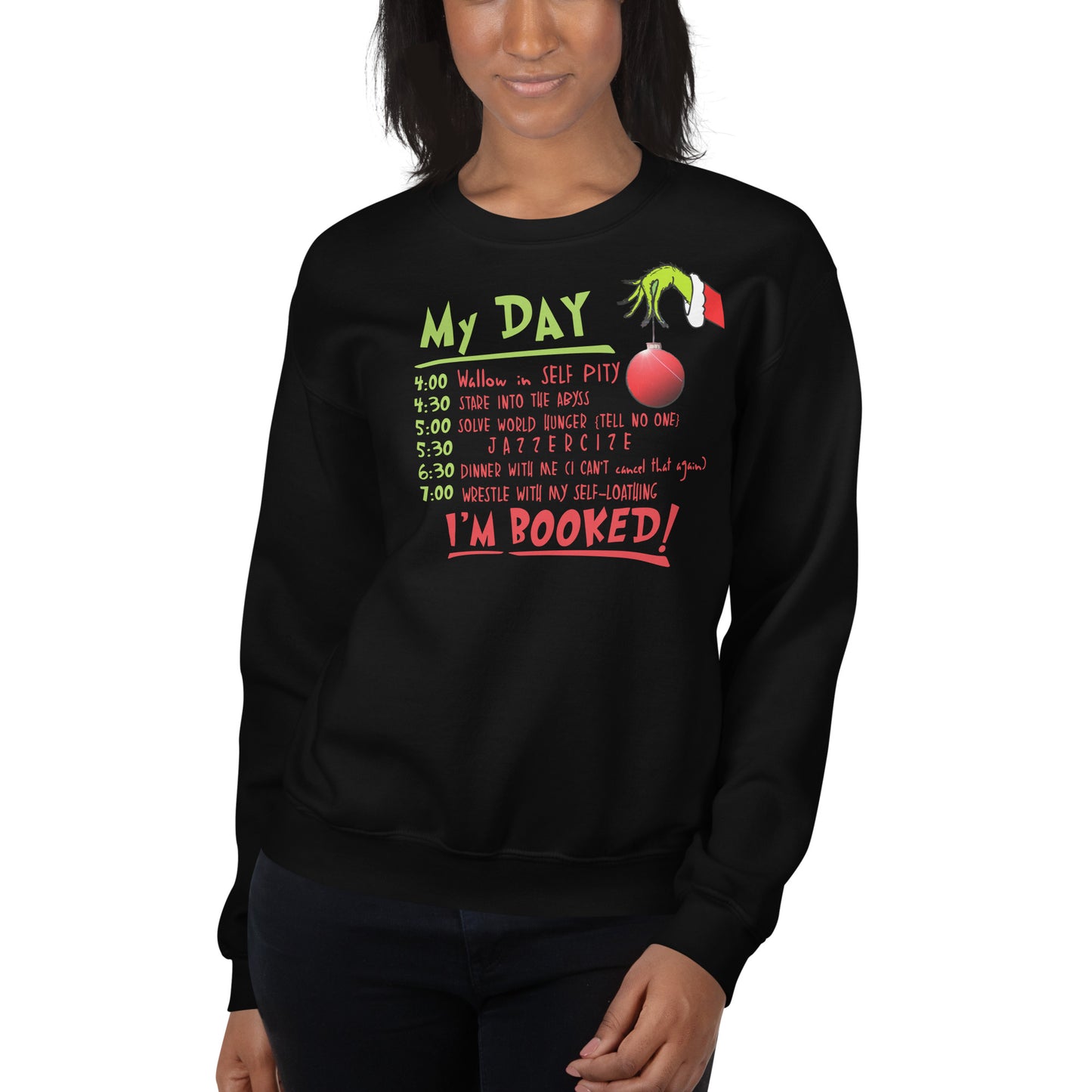 Custom I'm Booked Christmas Retro Graphic Unisex Sweatshirt