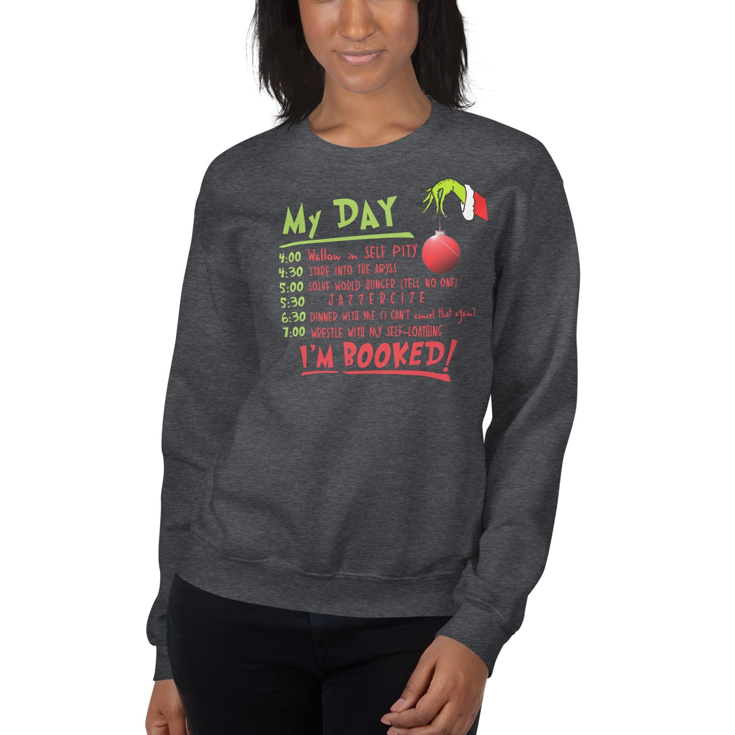 Custom I'm Booked Christmas Retro Graphic Unisex Sweatshirt