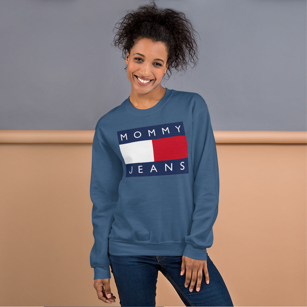 Custom Mommy Jeans Tommy Retro Graphic Unisex Sweatshirt