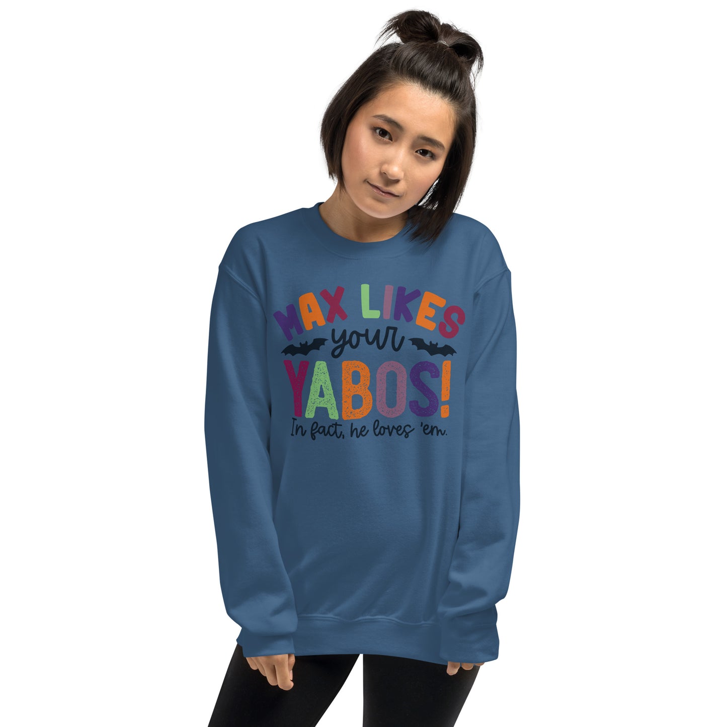 Custom Max Likes Your Yabos Halloween Witches Retro Graphic Unisex Sweatshirt