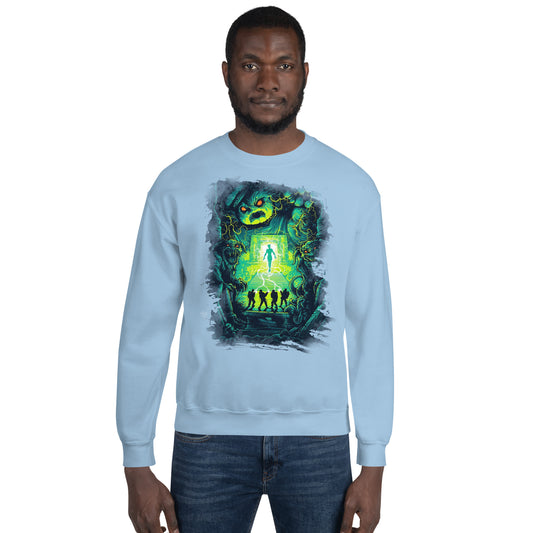 Custom Ghost 80s Halloween Retro Graphic Unisex Sweatshirt