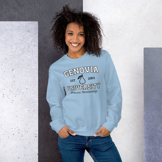 Custom Genovia University Princess Mentorship Retro Graphic Unisex Sweatshirt